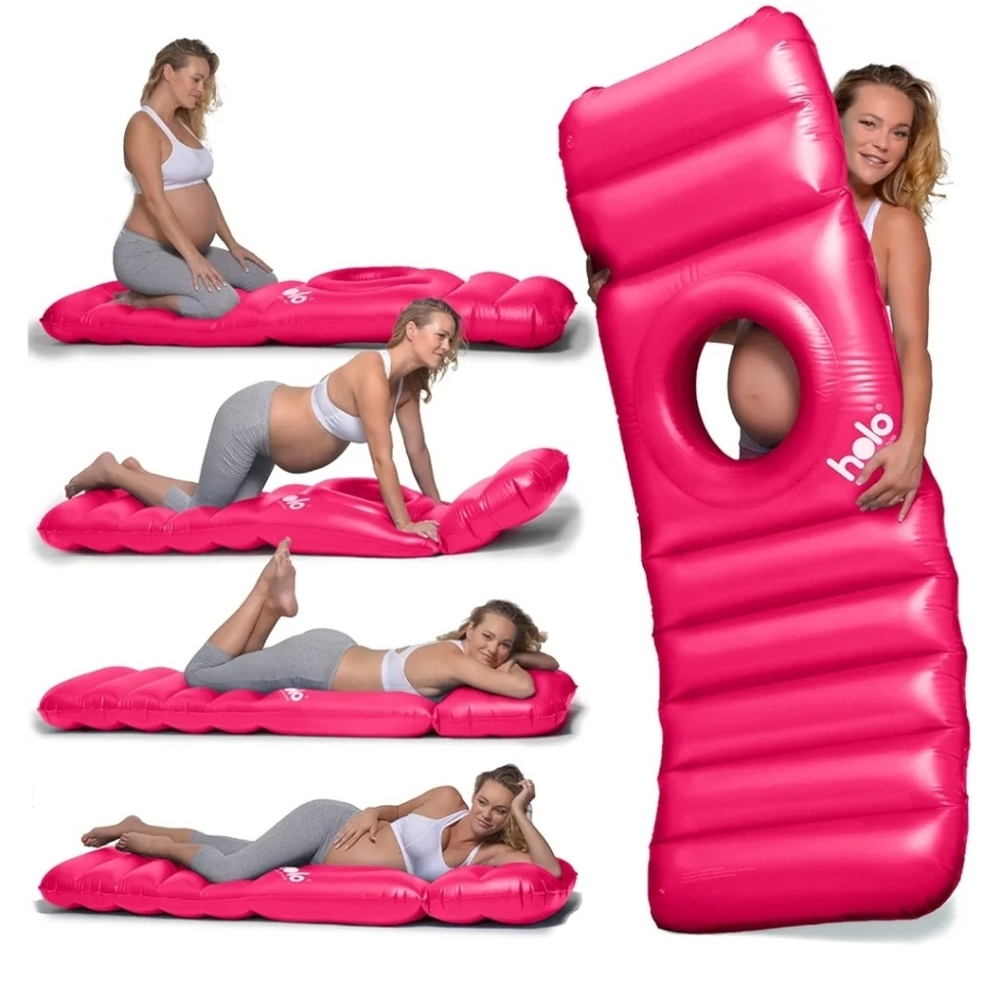 holo Inflatable Pregnancy Support Pillow - Hot Pink
